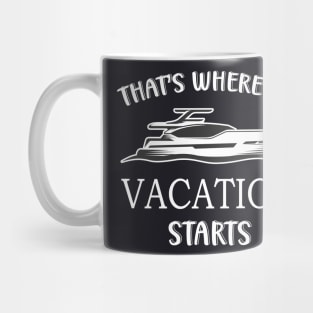 Motorboat Yacht Vacation Mug